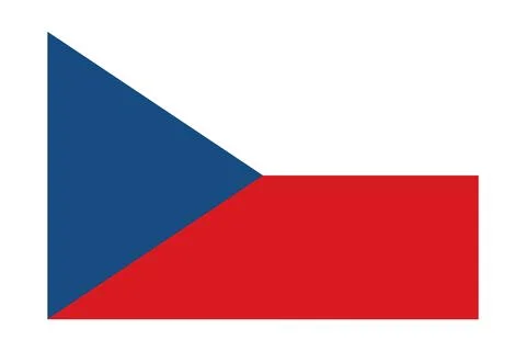 Czech Republic flag. Stock Illustration