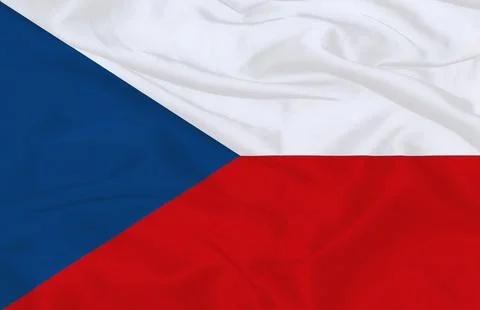 Czech Republic Flag Stock Illustration