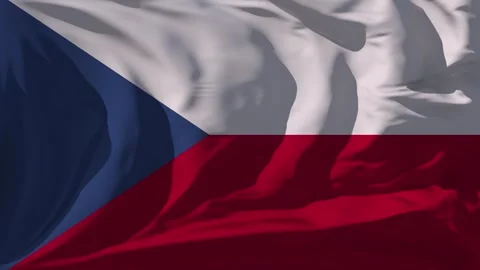 Czech Republic Flag Loop Stock Footage 295747127