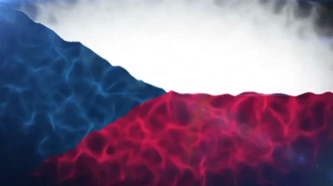 Czech Republic Flag V2 Loop Stock Footage 33777883