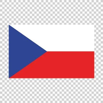 Czech republic flag vector illustration simple design. Stock Illustration