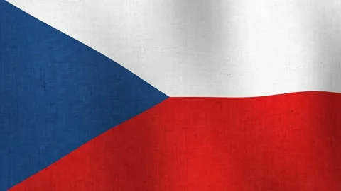 Czech Republic flag waving Stock Footage 340179942