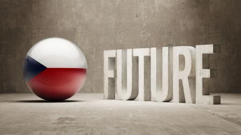 Czech Republic. Future  Concept. Stock Illustration
