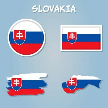 Czech Republic map with Czech flag background. Stock Illustration
