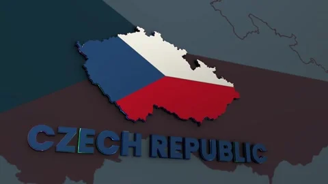 Czech Republic Map Stock Footage 281032037