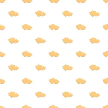 Czech republic map outline repeating seamless pattern Иллюстрация