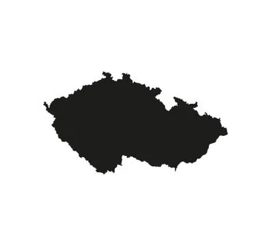 Czech republic map on white background. Vector illustration. Stock Illustration