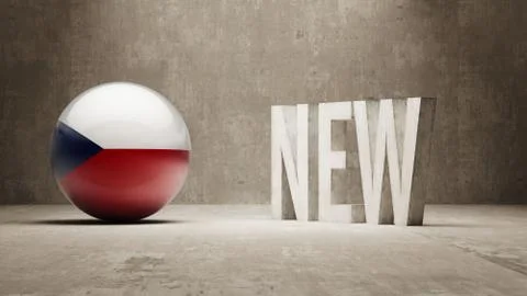 Czech Republic. New Concept. Stock Illustration