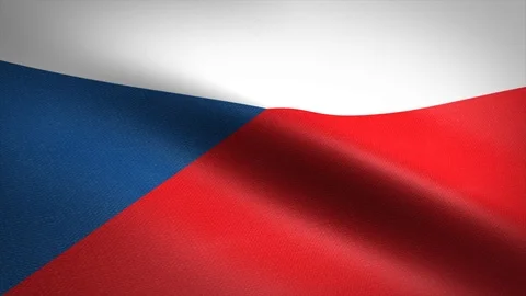 Czech Republic seamless loop video. Seamless loop with highly detailed fabric Stock Footage 121686268