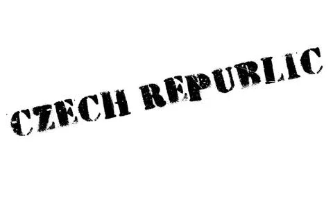 Czech Republic stamp Stock Illustration