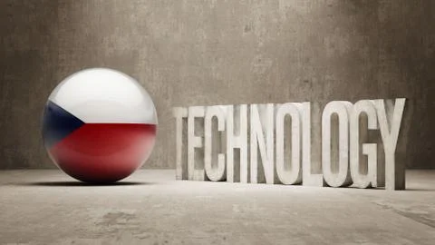 Czech Republic. Technology Concept. イラスト素材