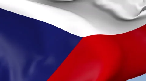 Czech Republic Waving Flag Background Loop Stock Footage 64144108