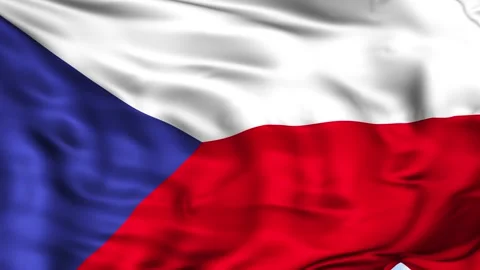Czech Republic Waving Flag Background 스톡 동영상 204131353