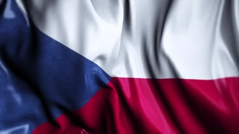 Czech Republic WAVING FLAG Stock Footage 323936738