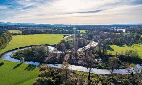 Czech river Odra Stock Photos