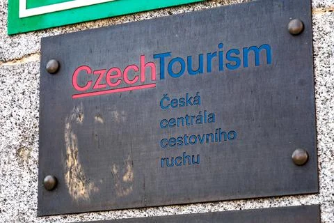 Czech Tourism agency banner Stock Photos