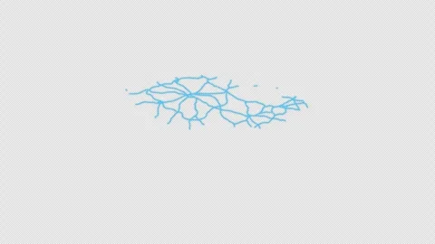 Czechia Country Line Map Self Drawing Animated Overlay, Alpha 4K 스톡 동영상 340289749
