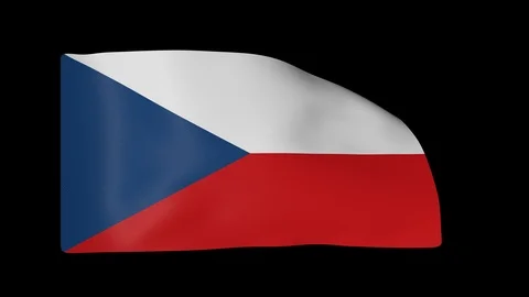 Czechoslovakia Full Flag plus Alpha Channel Video stock 87237462