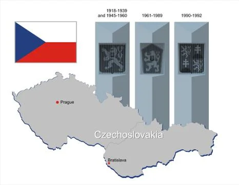 Czechoslovakia 스톡 일러스트