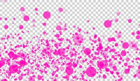 D abstract digital technology pink light particles bubble Stockillustratie