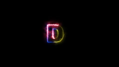 D Alphabet Stock Footage 319153635