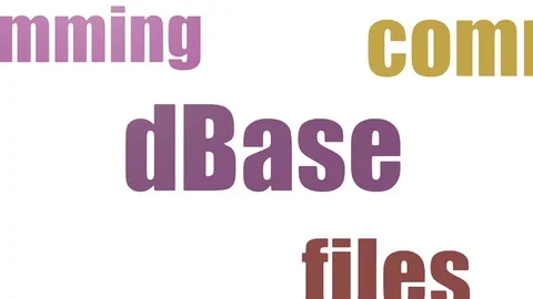 D Base Tag Cloud Animated On White Background Vídeos de archivo 107209760