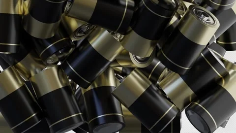 D Battery Type D Animation Curtain Transition Effect Alpha Channel Stock Footage 329450425