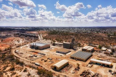 D BH Junction Mine clouds day Foto stock