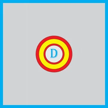 D character Background vector Stock Illustration