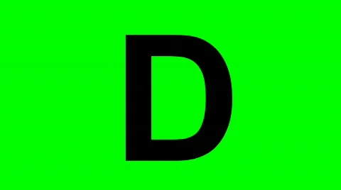 "D" Chromakey Green Screen Animated Fire Snow Water Explosion Lettering Stock Footage 132874