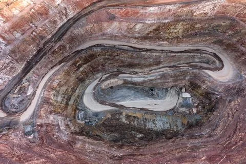D Cobar mine low bottom top down Foto stock