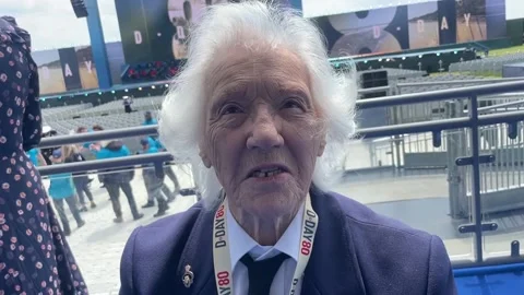 D-Day veterans share their thoughts on the Normandy landings on its 80th annive 库存影片 276908067