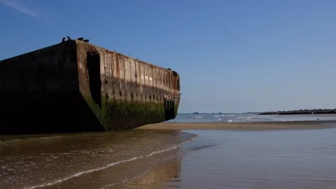 D-Day. Vierville-sur-Mer. France. Europe. Stock Footage 120575412