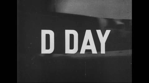 D-Day World War Two archival footage - Paratroopers and Storming Beaches Stock Footage 202013750