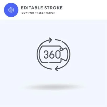 D Design icon vector, filled flat sign, solid pictogram isolated on white, lo Illustrazione stock