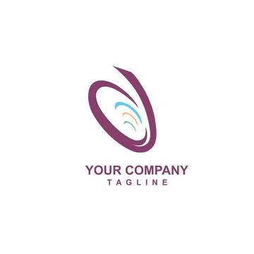 D digital audio logo and vector icon Stock Illustration
