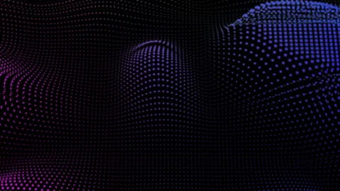 D Dotted Backdrop purple pink and blue gradient in a wavy pattern Stock Footage 272765055
