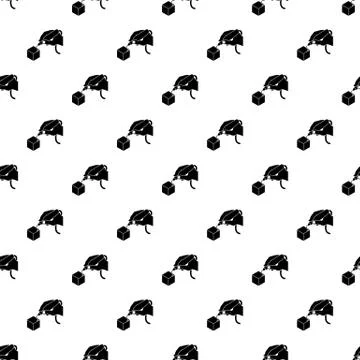 D hand printing pattern seamless イラスト素材