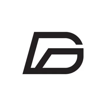 D initial letter vector logo icon Stock Illustration