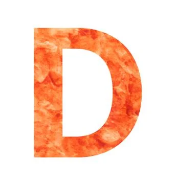 D land letter Stock Illustration