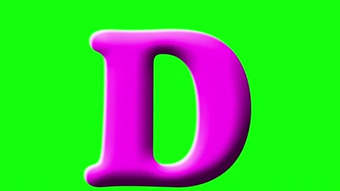 D letter abc bounce alphabet Stock Footage 237798428