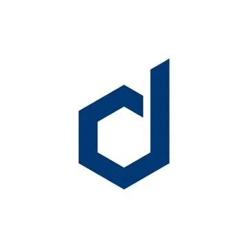 D Letter hexagon Shape Logo Template Illustration Design. Vector EPS 10. Stock Illustration