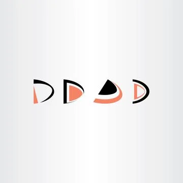 D letter logo d set vector collection icon Stock-Illustration