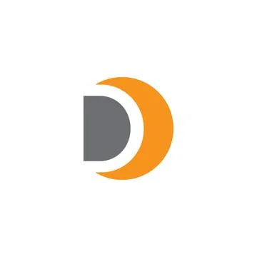 D letter logo Stock Illustration