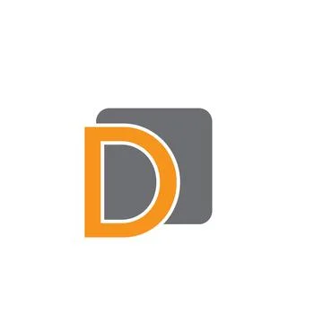 D letter logo Stock Illustration