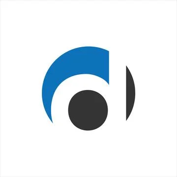 D Letter monogram Initial Logo Design Template Vector Illustration. D elega.. Stock Illustration