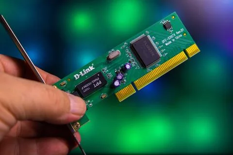 D-link network interface card pci express adapter Stock Photos