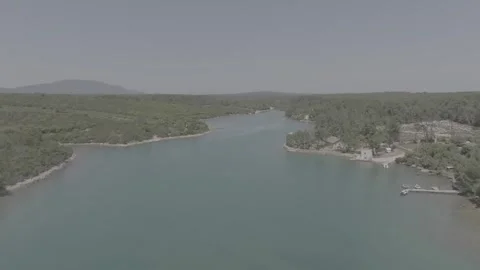 D-LOG-Boats of Cres Croatia Video stock 246995953