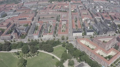 D-Log. Copenhagen, Denmark. Parken Stadium (Telia Parken) is a stadium in Stock-Footage 121797953