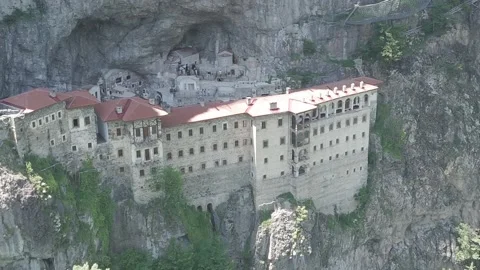 D-Log M. Altindere, Trabzon Province, Turkey. Sumela Monastery. Altindere Valley Stock Footage 313721772
